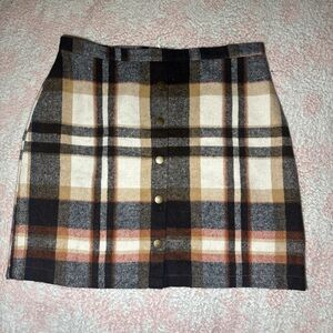 Naggoo plaid mini skirt